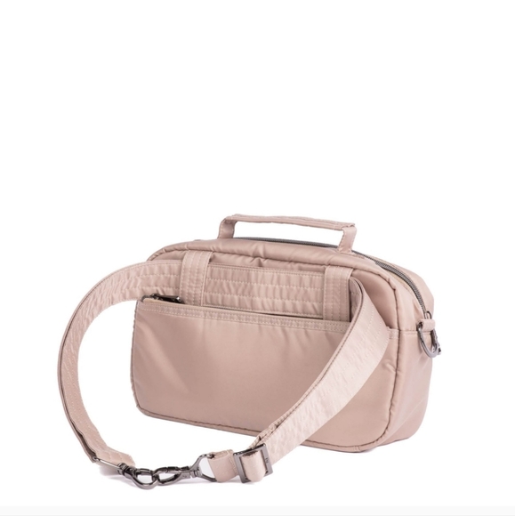 Lug Sidecar Convertible Crossbody Bag- Sand Taupe - Picture 3 of 5